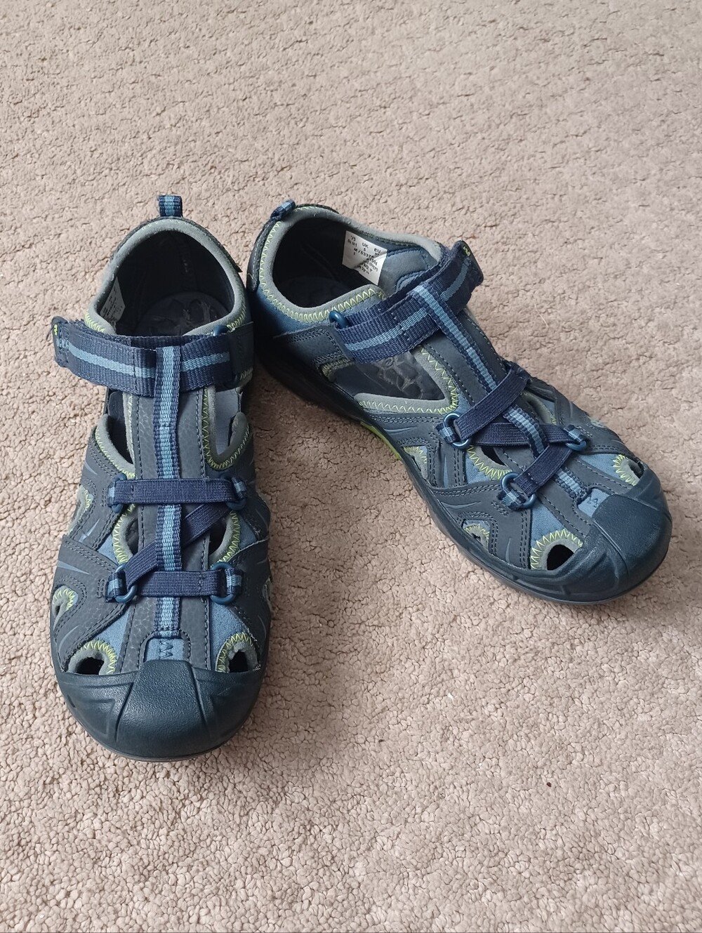 Youth Merrell Hydro Hiker Sandal - Blue/Green (Size 6Y)